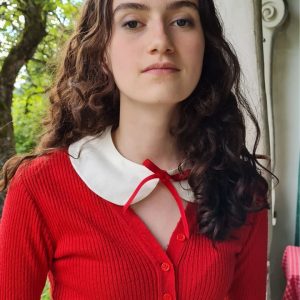 Col Claudine rouge Bonâme x Maison de Colette